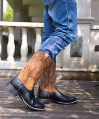 Men’s Midnight Embroidery Boots