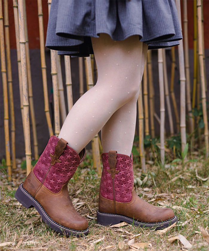 Women‘s Twilight Star Suede Embroidered Boots