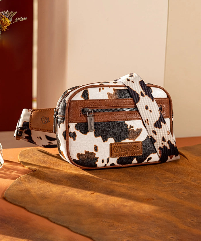 Wrangler_Cow_Print_Belt_Bag_Brown