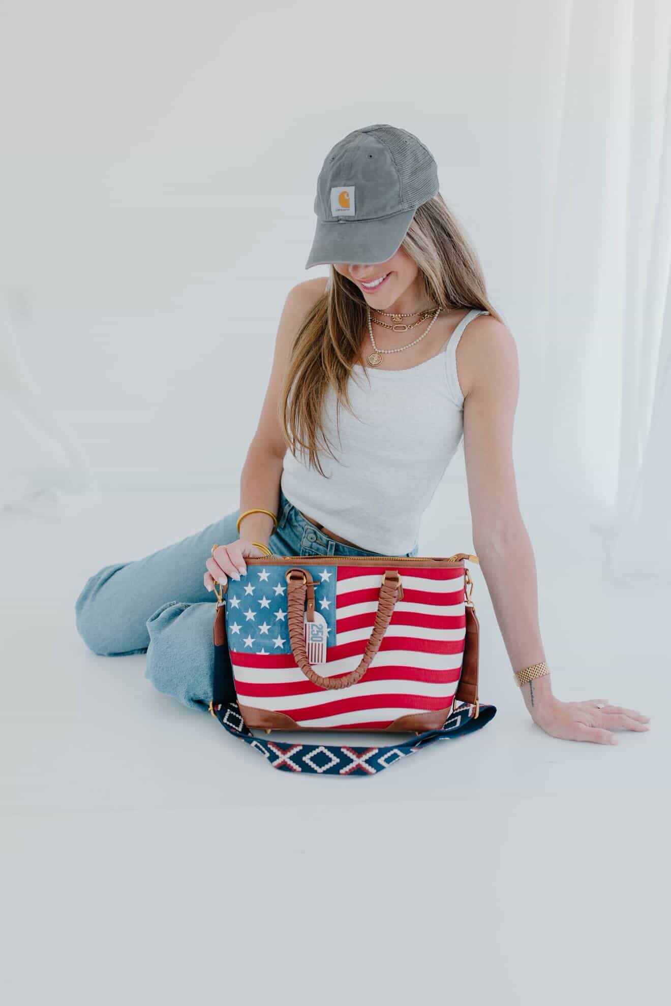 American Flag Tote Bag
