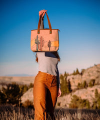 Montana West Cactus Embroidered Fringe Crossbody Bag-Country Glam Outfits