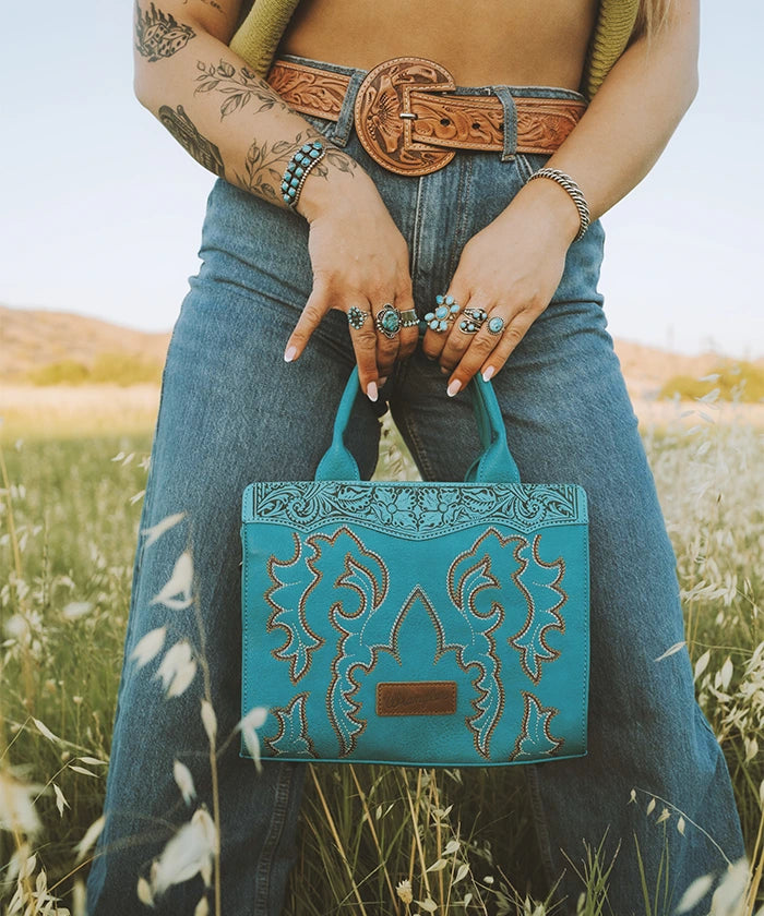 Wrangler Boot Scroll Crossbody Purse