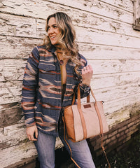 Wrangler Color Block Western Tote Bag-Country Glam Outfits