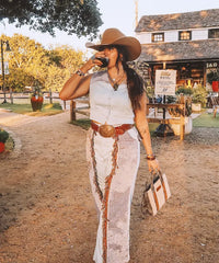 Wrangler Aztec Sherpa Trim Crossbody Purse Set-Country Glam Outfits