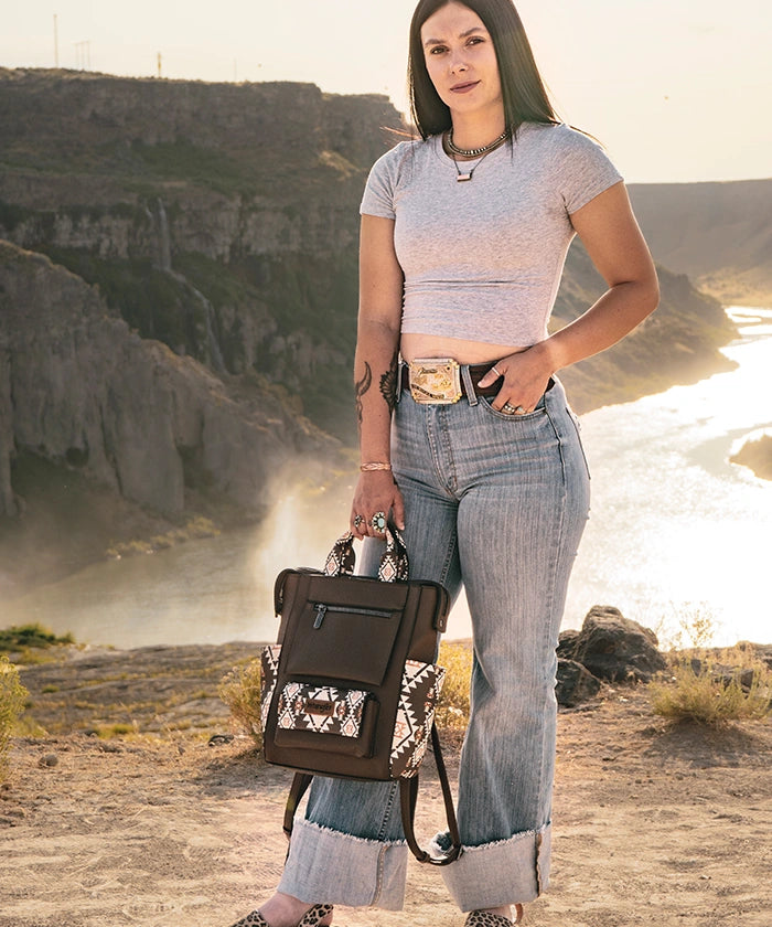 Wrangler Aztec Backpack-Country Glam Outfits