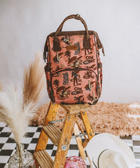 Wrangler Cowboy Print Diaper Bag