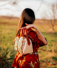 Montana West Embroidered Floral Cut-out Boston Bag Set-Country Glam Outfits