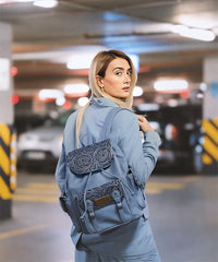 Wrangler Floral Tooled Concealed Carry Backpack