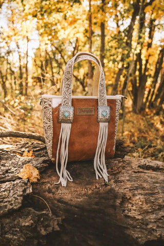 Wrangler Cowhide Fringe Concealed Carry Purse