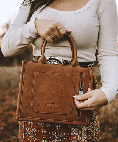 Trinity Ranch Embossed Floral Concealed Carry Tote