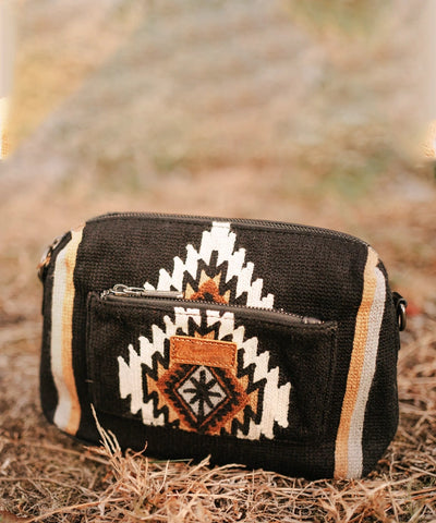 Wrangler Aztec Knitted Crossbody Purse