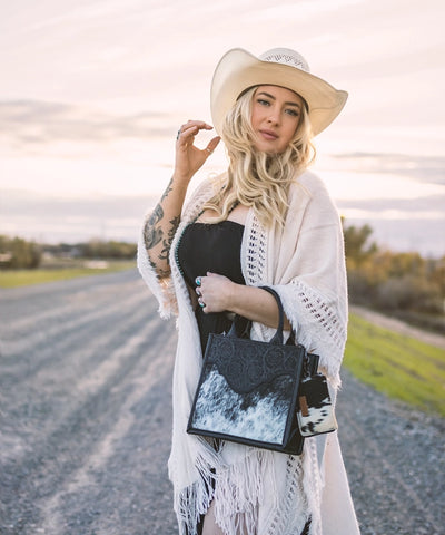 Trinity Ranch Embossed Floral Concealed Carry Tote