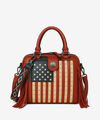 Montana West Liberty Doctor 3-Way Bag – Limited Edition Patriotic Fringe Handbag