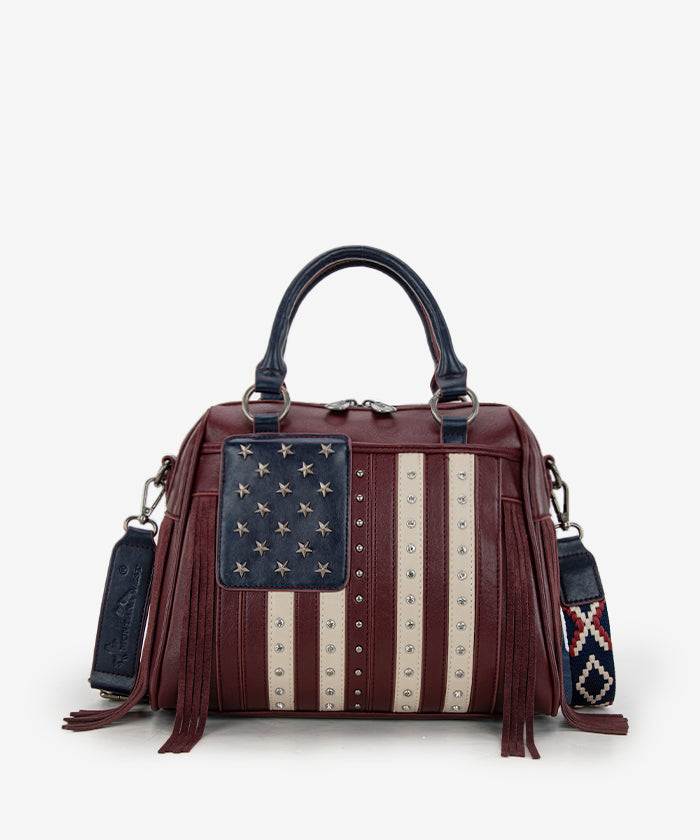 Montana West Liberty Doctor 3-Way Bag – Limited Edition Patriotic Fringe Handbag