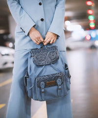 Wrangler Floral Tooled Concealed Carry Backpack
