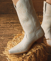 Women's Bright Side Embroidered Round Toe Western  Boots
