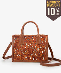 Trinity Ranch Tooled Tote Carry Bag