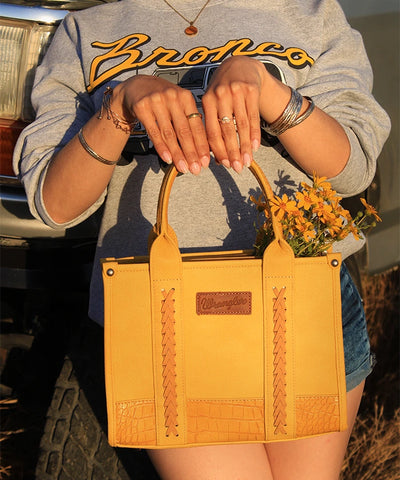 Wrangler Cow Print Crossbody Tote Bag