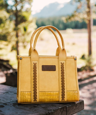 Wrangler Cow Print Crossbody Tote Bag