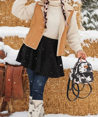 Wrangler Cow Print Mini Backpack