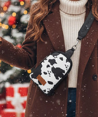Wrangler Cow Print Sling Bag