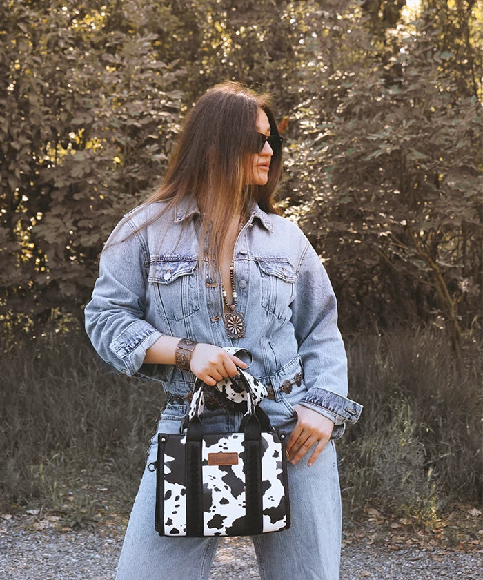 Cow Print Crossbody Bag