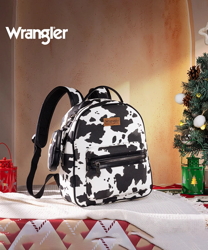 Wrangler Cow Print Backpack