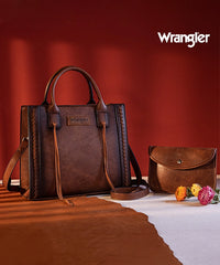 Wrangler Cowhide Purse and Wallet Set