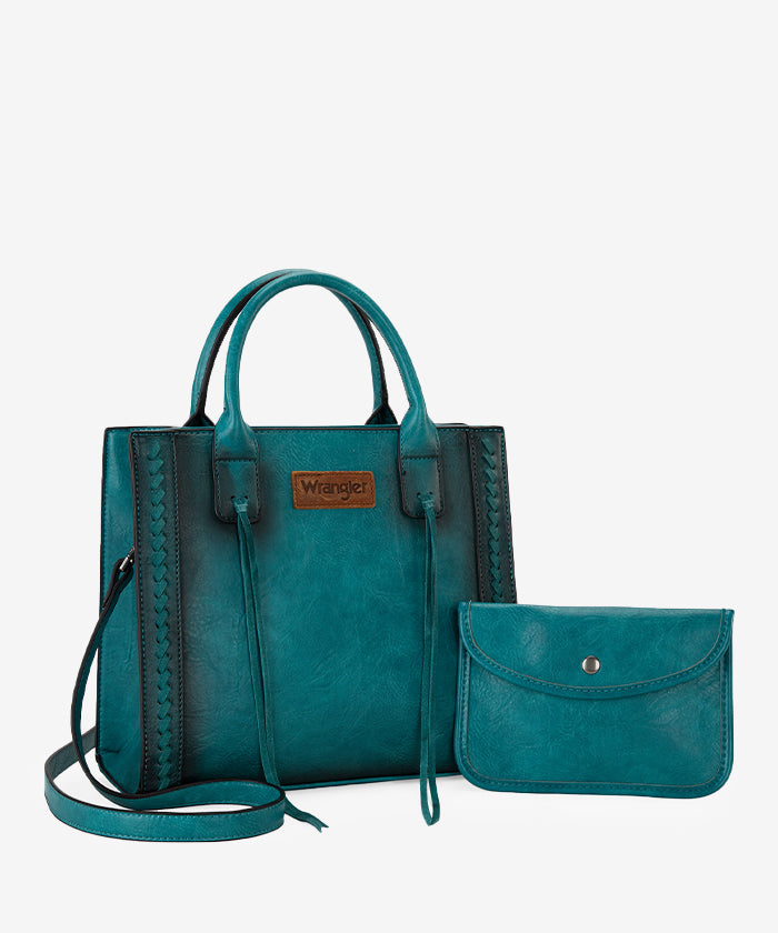 Wrangler Whipstitch Purse Wallet Set