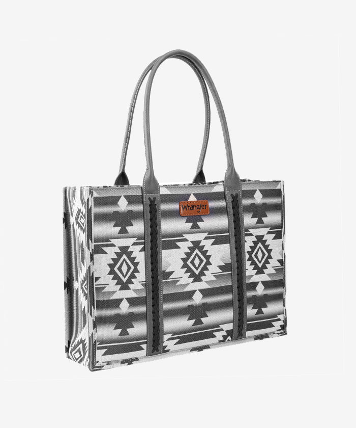 Wrangler Aztec Print Canvas Tote Bag - Montana West World