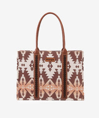 Wrangler Aztec Print Canvas Tote Bag - Montana West World