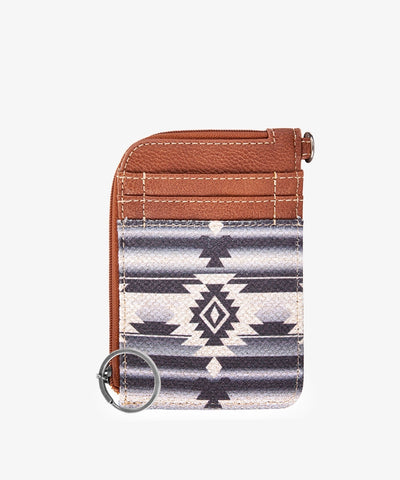 Wrangler All-over Aztec Print Mini Zip Card Case