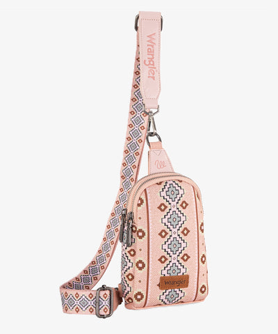 Wrangler Southwestern All-over Aztec Print Sling Bag