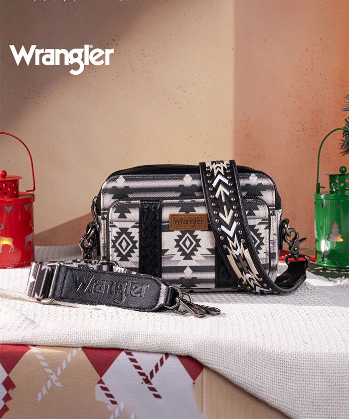 Wrangler Aztec Printed Crossbody Purse