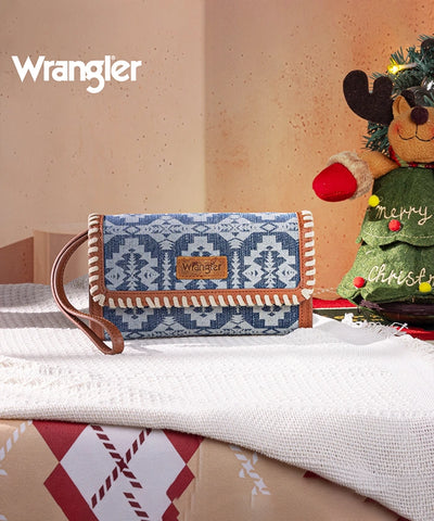 Wrangler All-Over Aztec Print Convertible Wallet