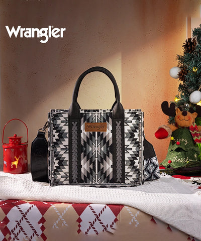 Wrangler All-Over Aztec Print Canvas Tote Bag