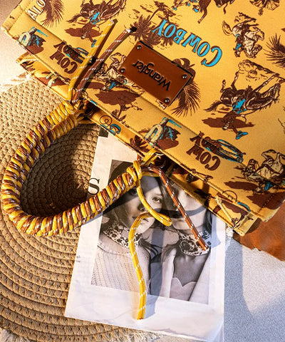 Wrangler Cowboy Print Tote Bag