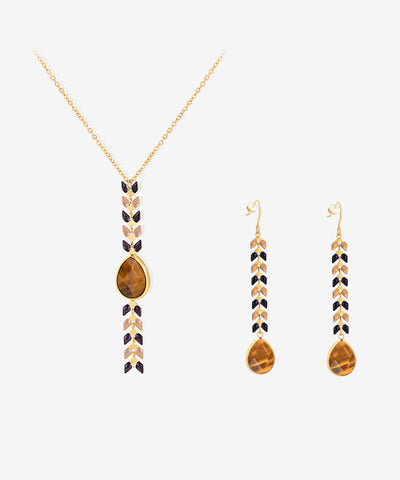 Wrangler Demeter’s Tear Necklace and Earrings Set