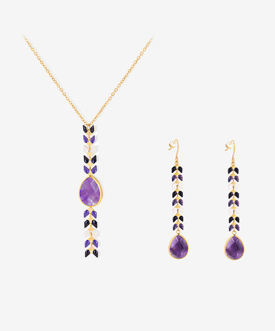 Wrangler Demeter’s Tear Necklace and Earrings Set