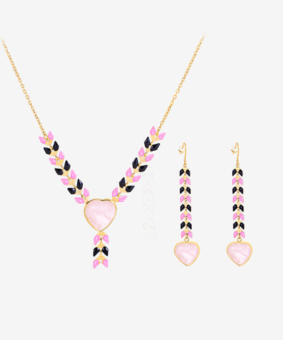 Wrangler Demeter’s Heart Necklace and Earrings Set