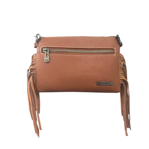 Montana West Hair-On Cowhide  Leather Fringe Crossbody Clutch - Montana West World