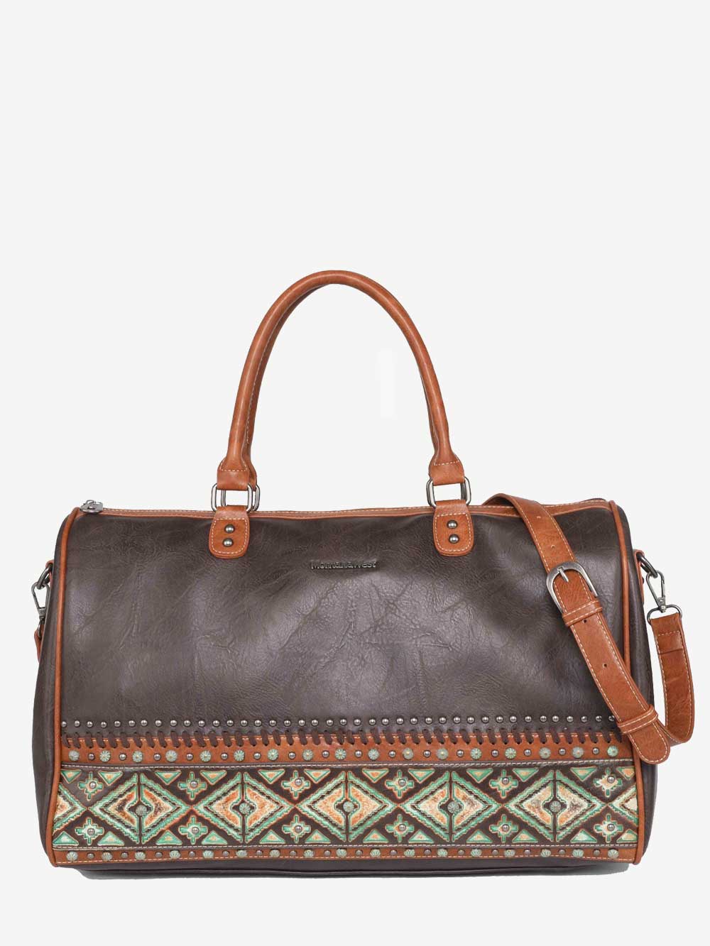 Montana West Aztec Tooled Collection Weekender Bag - Montana West World
