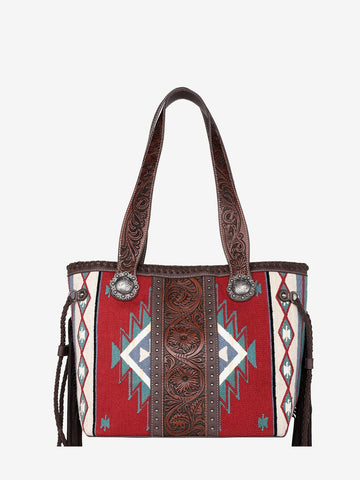 Montana West Aztec Tapestry Floral Embossed Concealed Carry Tote - Montana West World