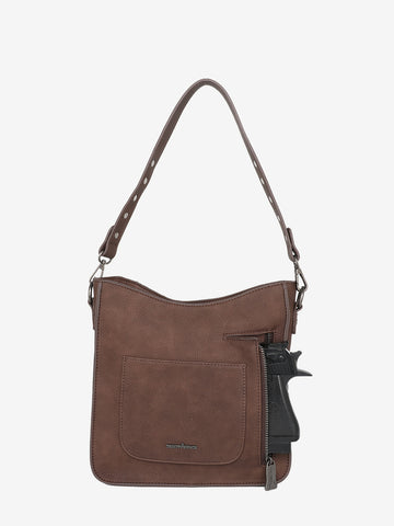 Trinity Ranch Hair-On Cowhide Concealed Carry Hobo - Montana West World