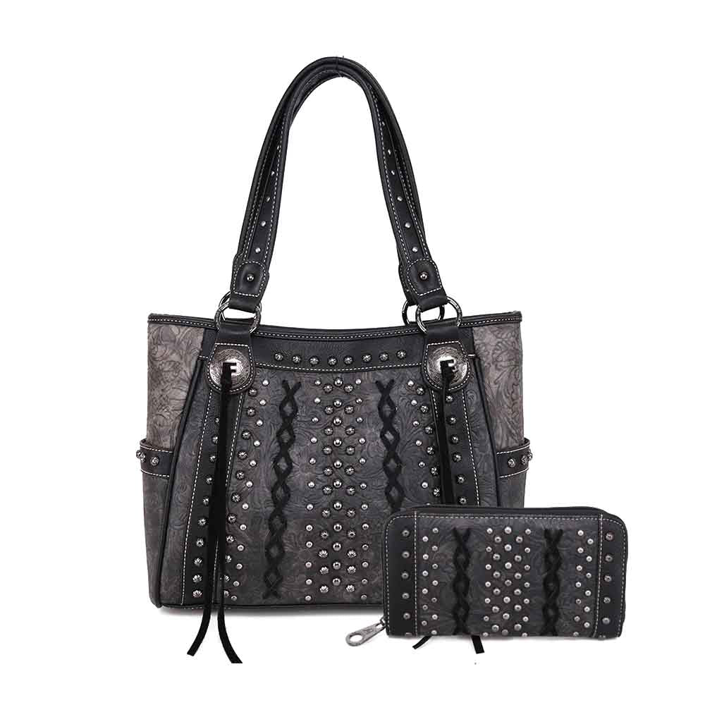 American West Women's Annie's Secret Collection Concealed Carry Shoulder Bag  Black One Size: Handbags: Amazon.com