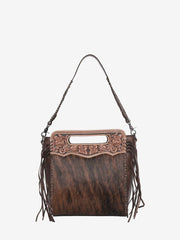 Montana West Western Tooled Hair-on Concealed Carry Hobo - Montana West World