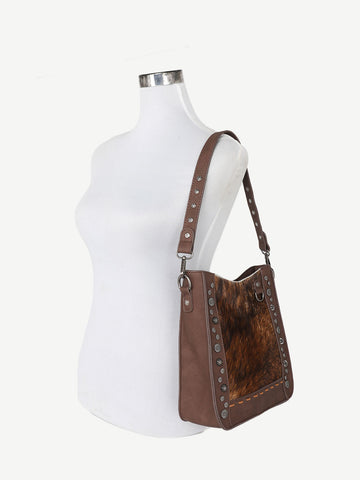 Trinity Ranch Hair-On Cowhide Concealed Carry Hobo - Montana West World