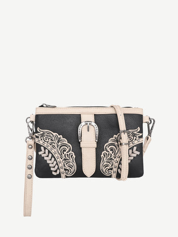 Montana West Cut-Out Floral Buckle Crossbody Clutch - Montana West World