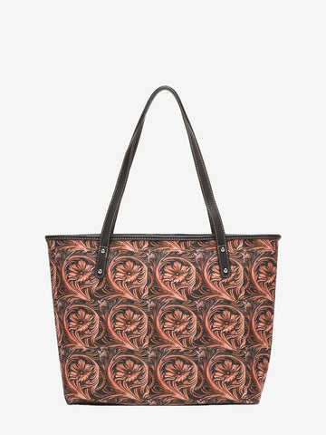 Montana West Vintage Floral Print Canvas Tote Bag - Montana West World