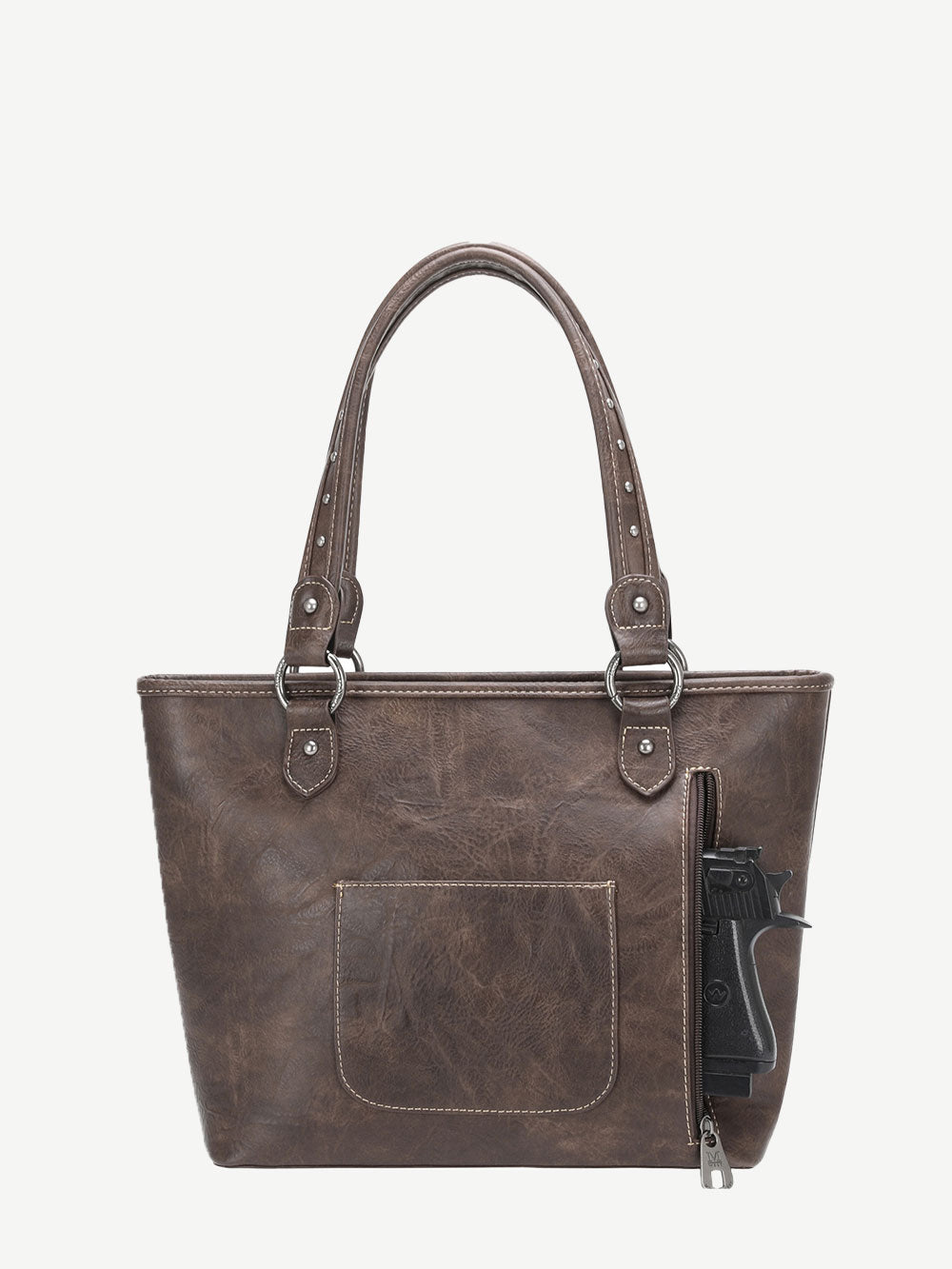 Montana West Whipstitch Studs Concealed Carry Tote - Montana West World